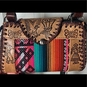 Handmade Mexican Artisan Leather mini Bag ✨